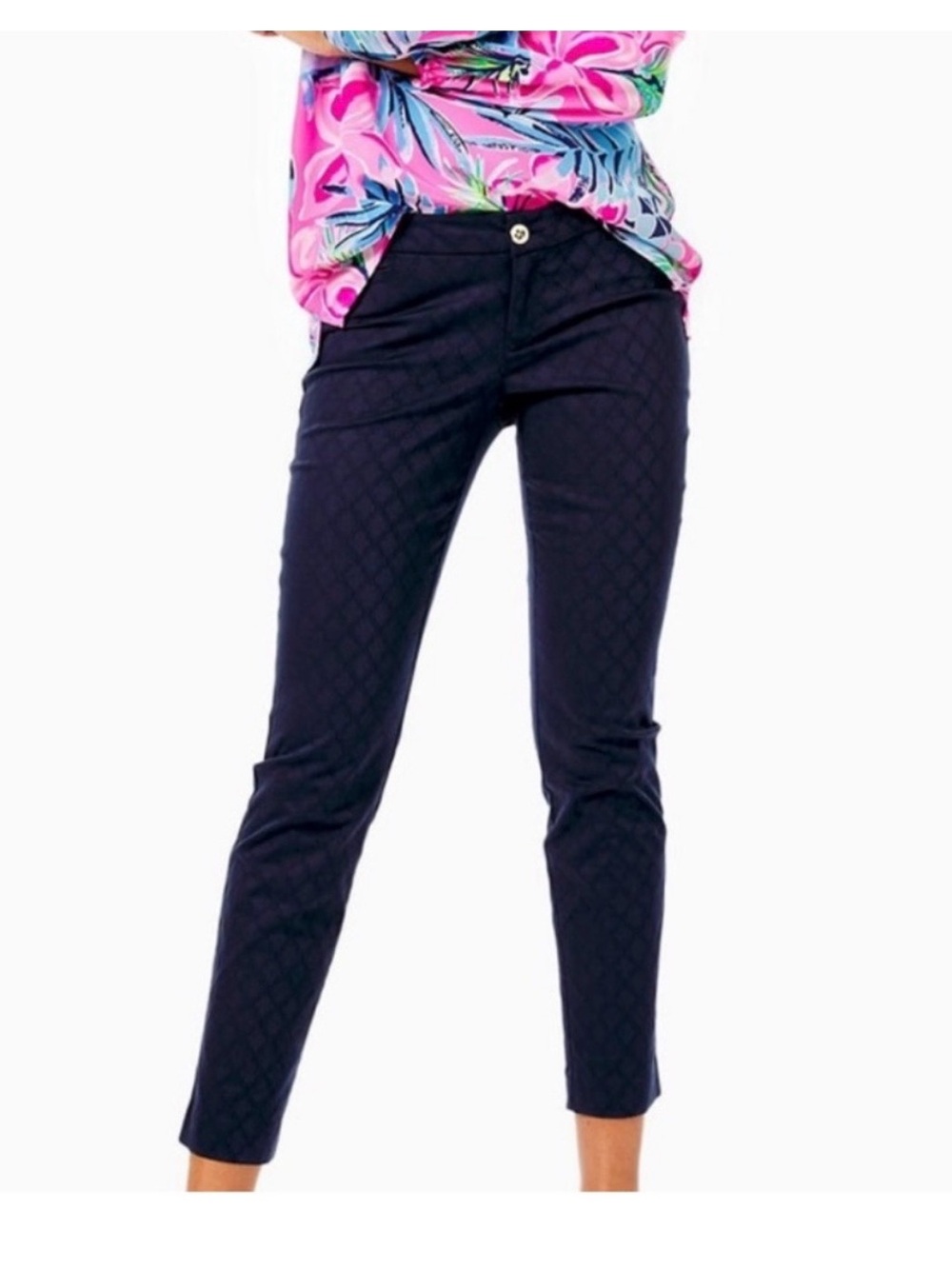 Lilly Pulitzer Kelly Skinny Ankle Pant. Midnight Navy